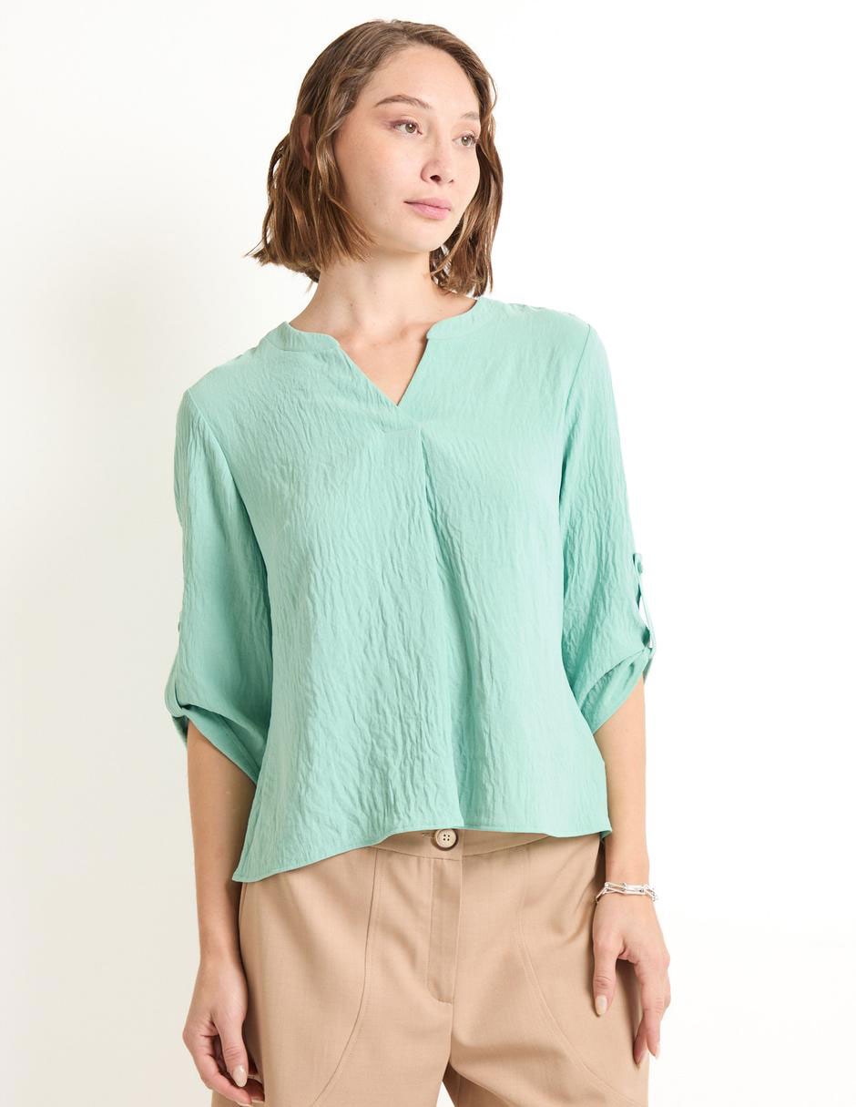 Blusa manga 3/4 para mujer Blusa manga 3/4 para mujer