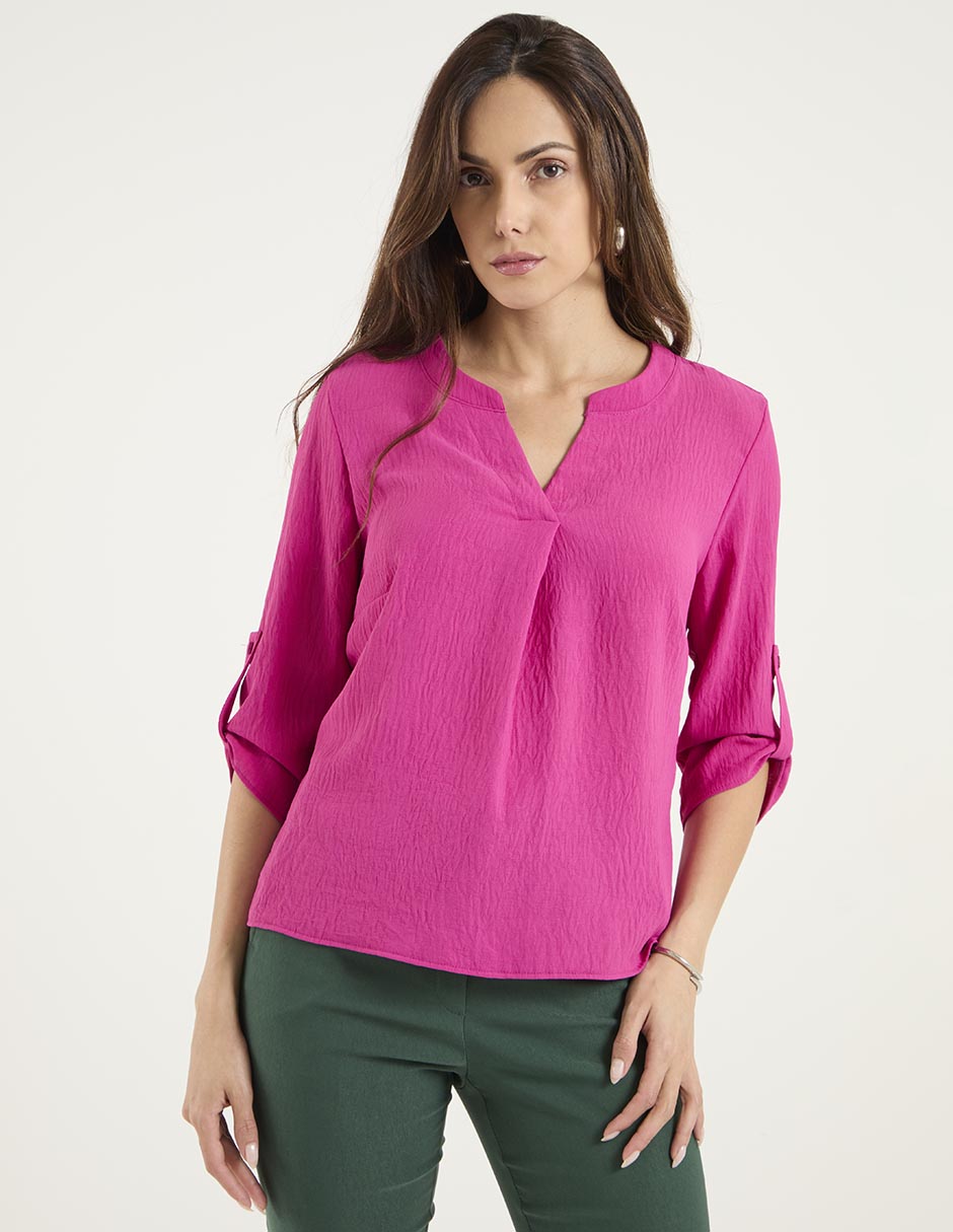 Blusa manga 3/4 para mujer Blusa manga 3/4 para mujer