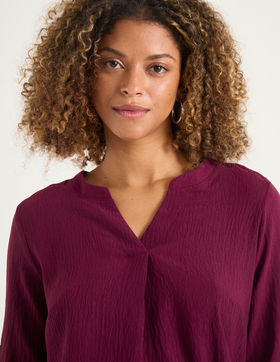 BLUSA COM25012-07 CONTEM, ECH, BORGOÑA
