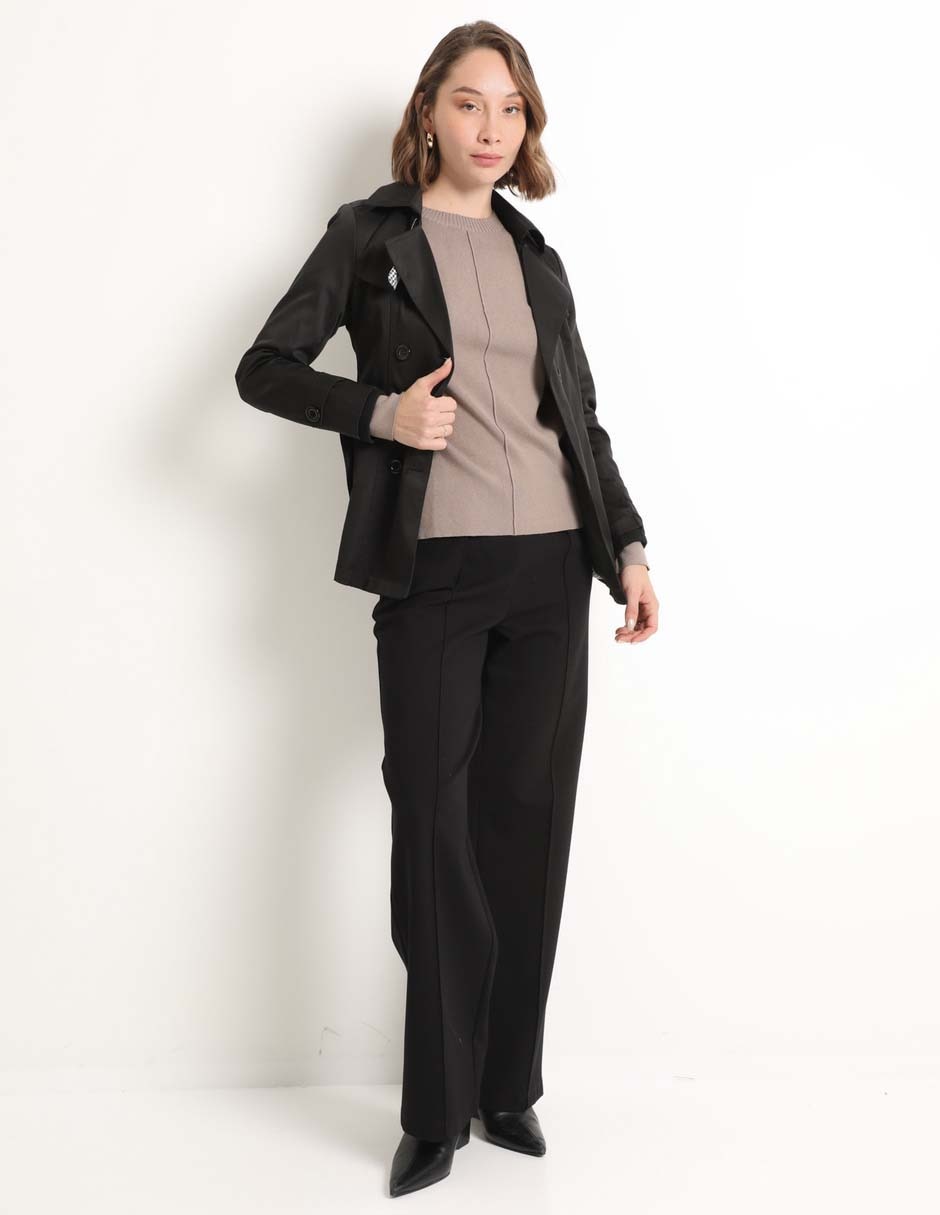 PANTALON CONTEMPO, EEG, NEGRO LISO COM2
