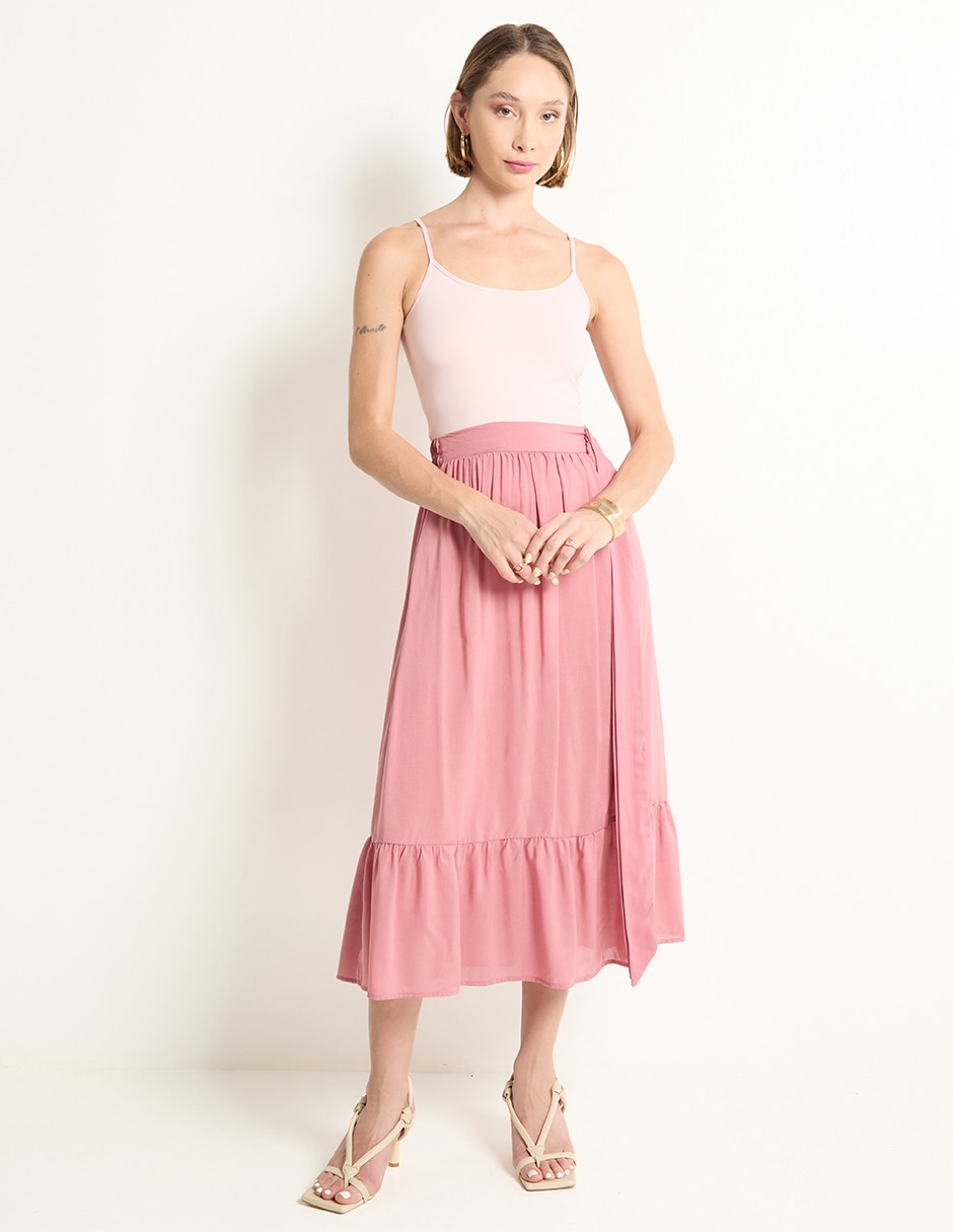 Top cuello con escote tirante delgado 3