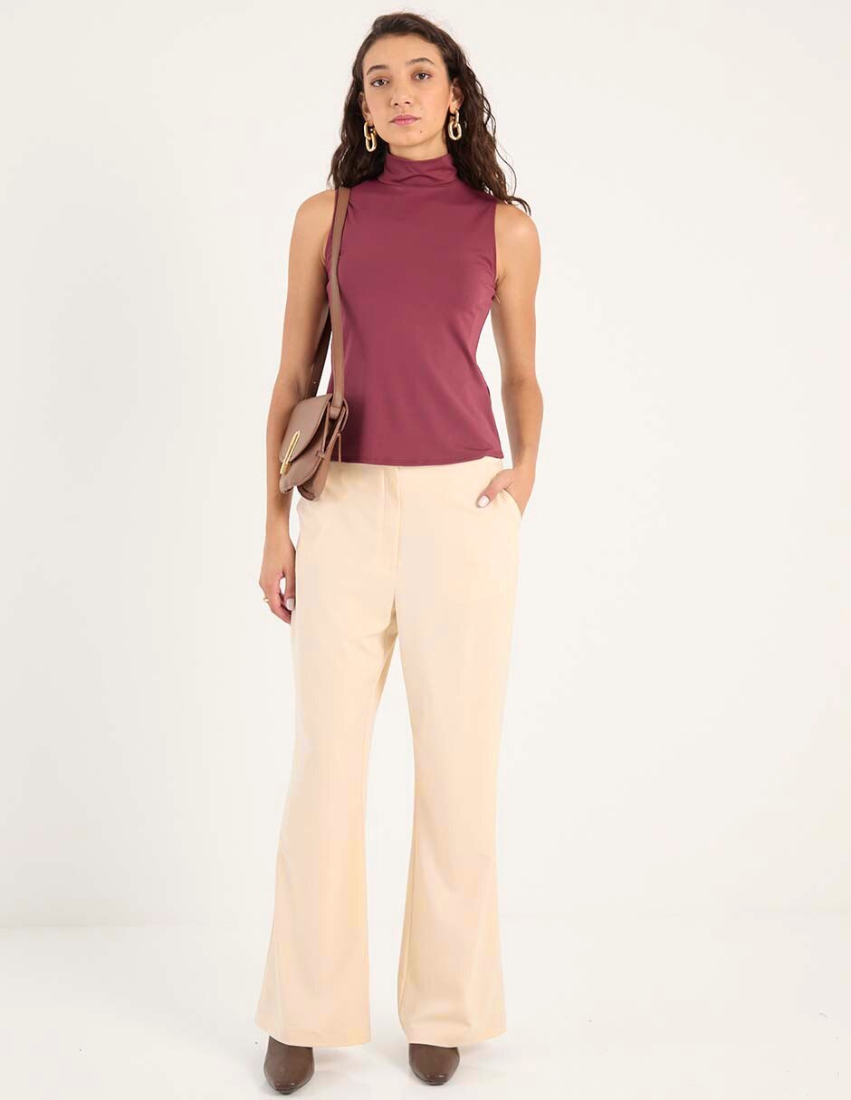 Pantalón de vestir flare para mujer 3