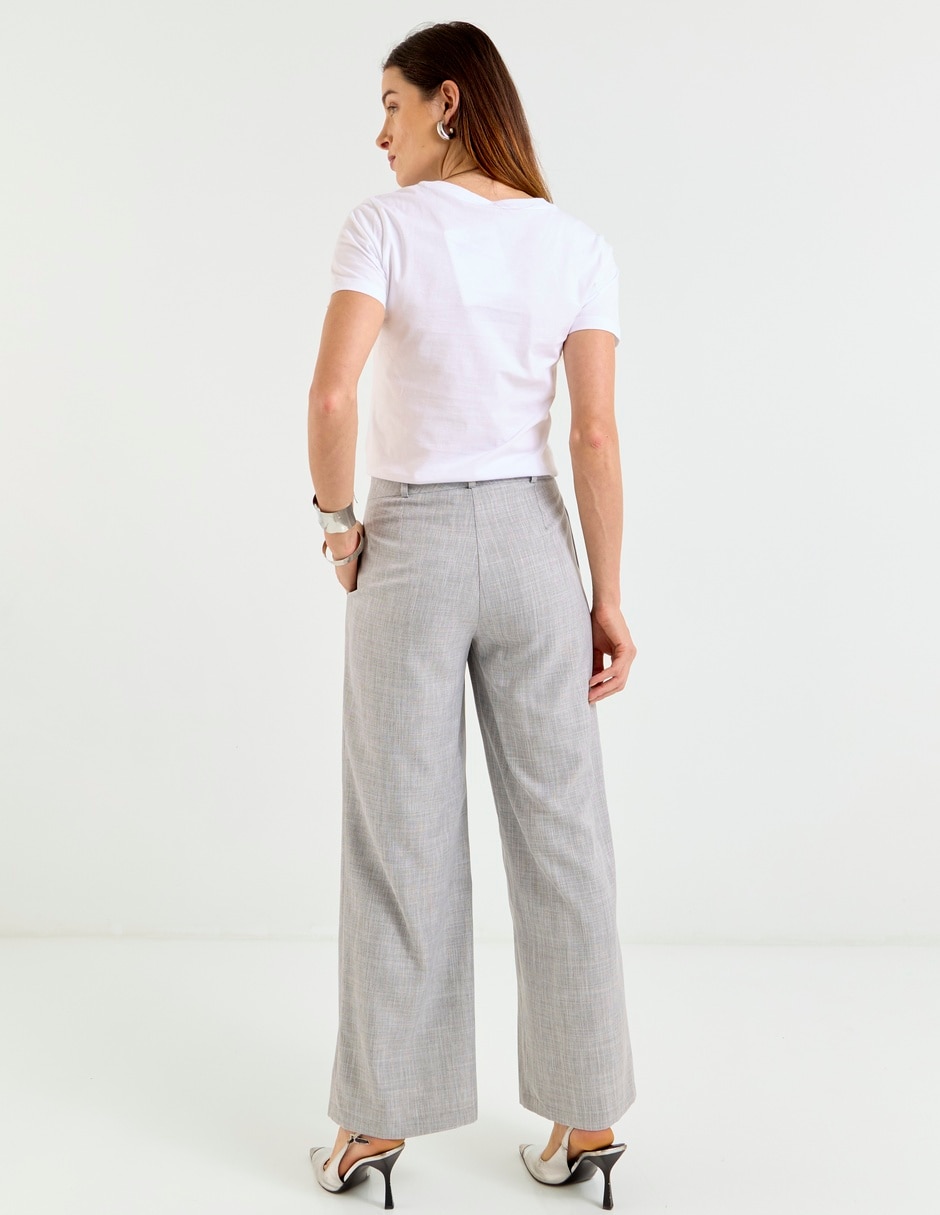 Pantalón de vestir amplio para mujer 2