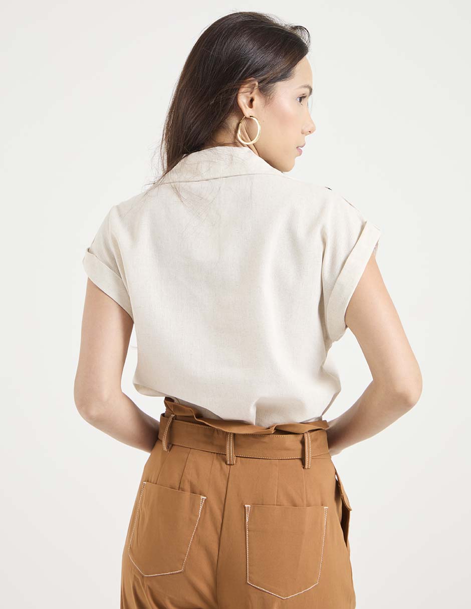Blusa manga corta para mujer 2