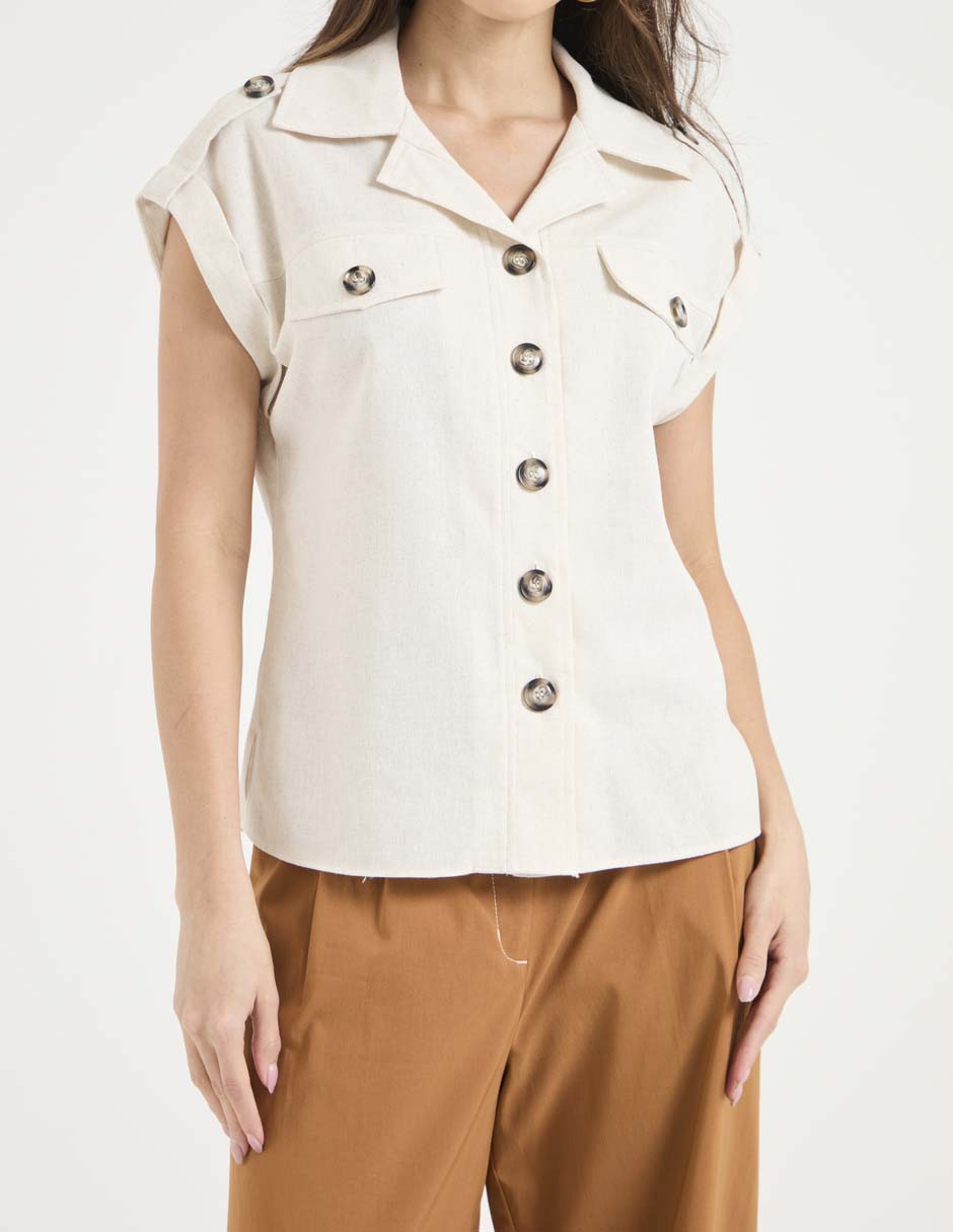 Blusa manga corta para mujer 5