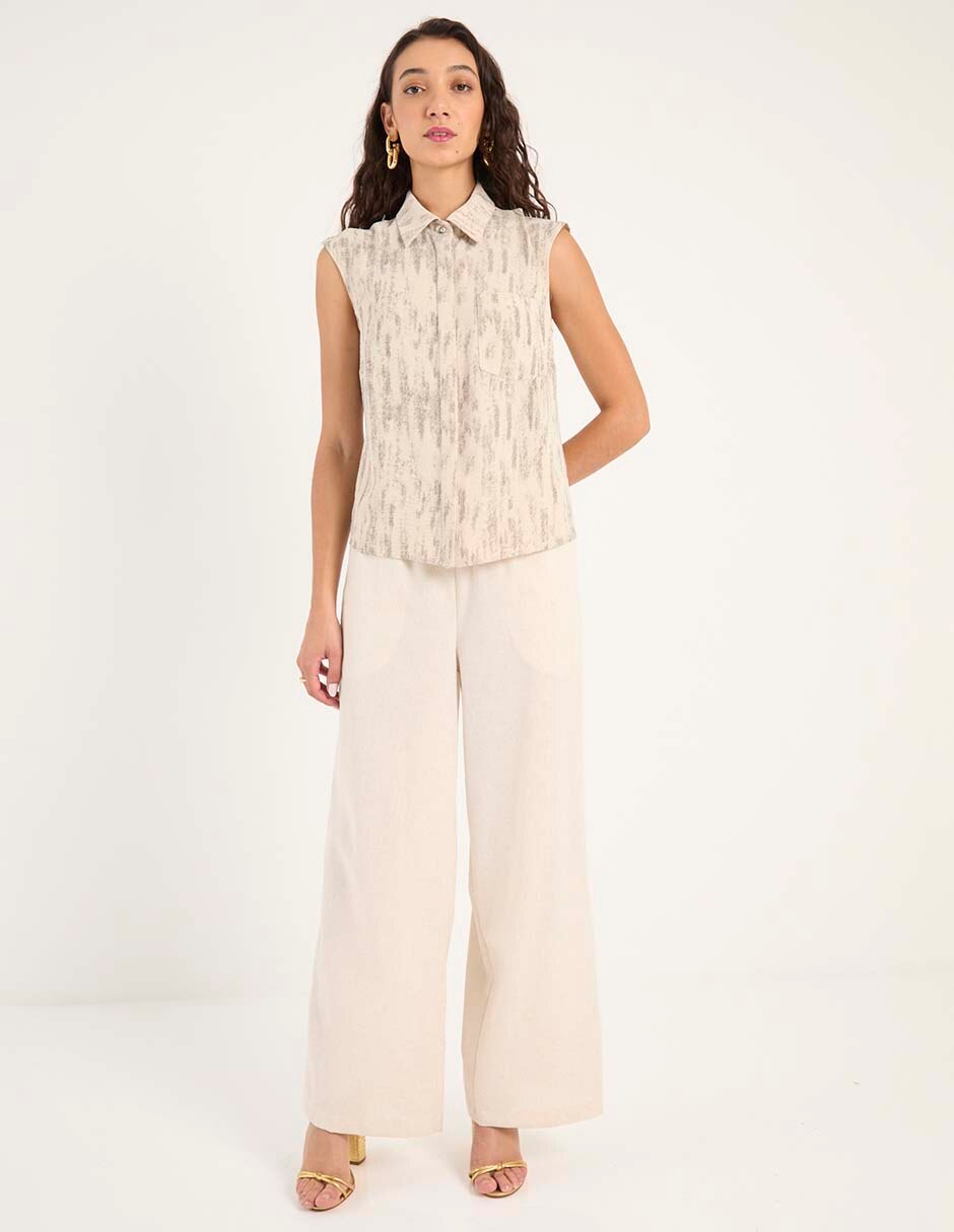 Pantalón easy pant wide leg para mujer 3