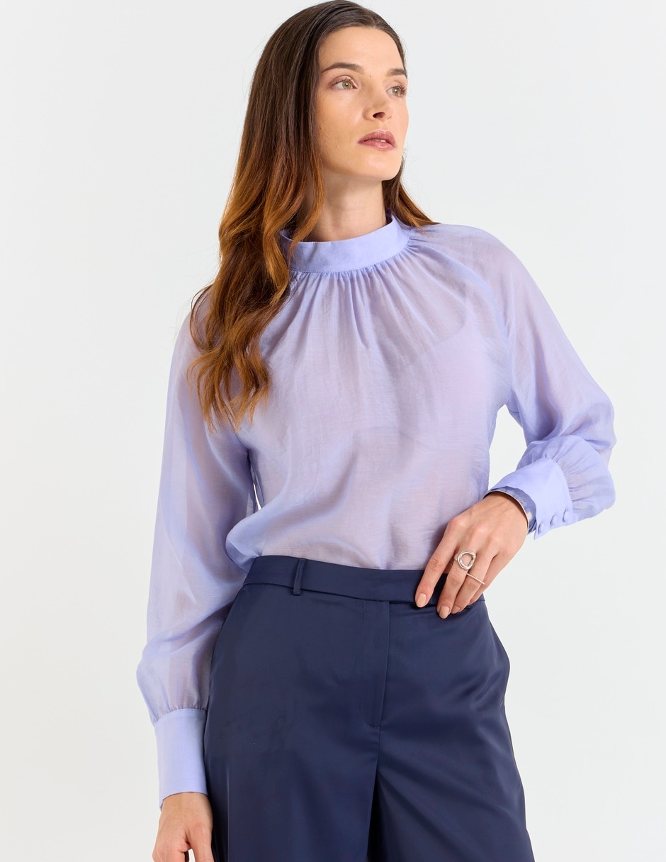 Blusa manga larga para mujer