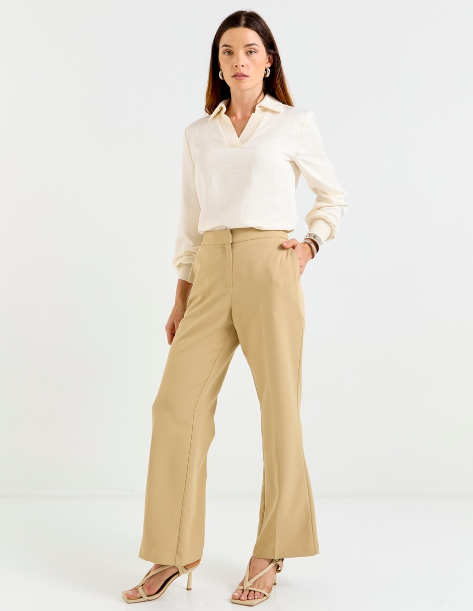 Pantalón de vestir amplio para mujer 3
