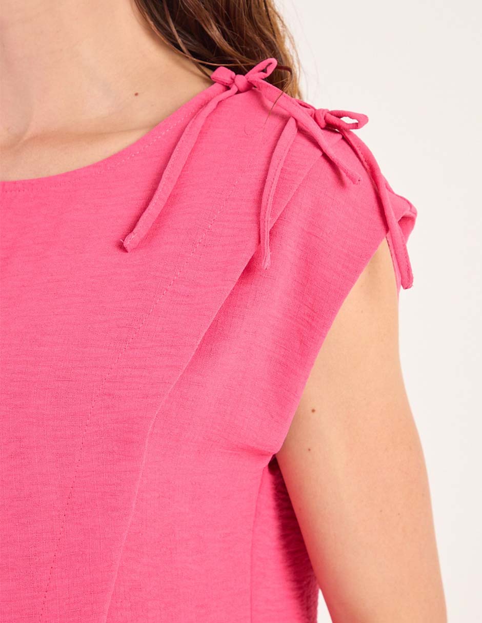 Blusa manga corta para mujer 4