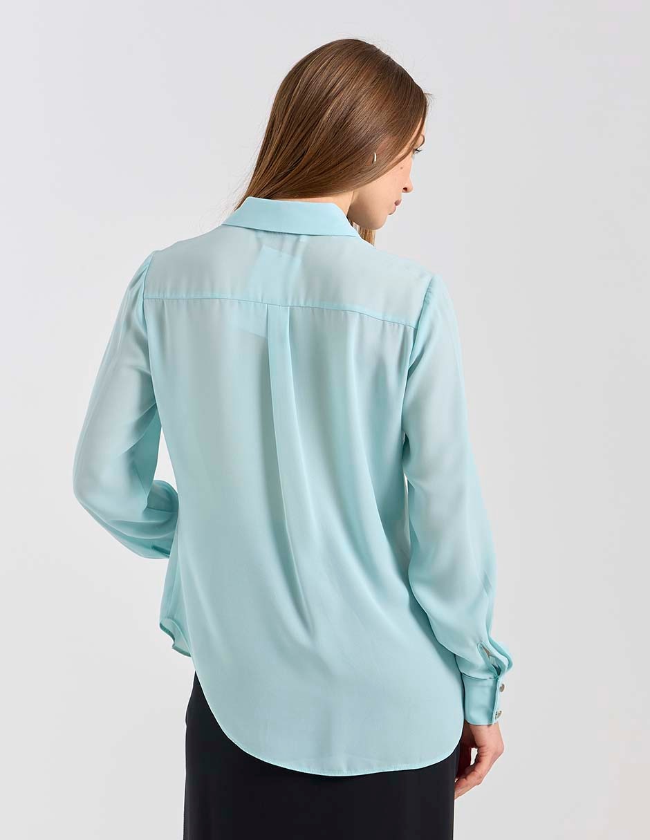 Blusa Contempo manga larga para mujer 2