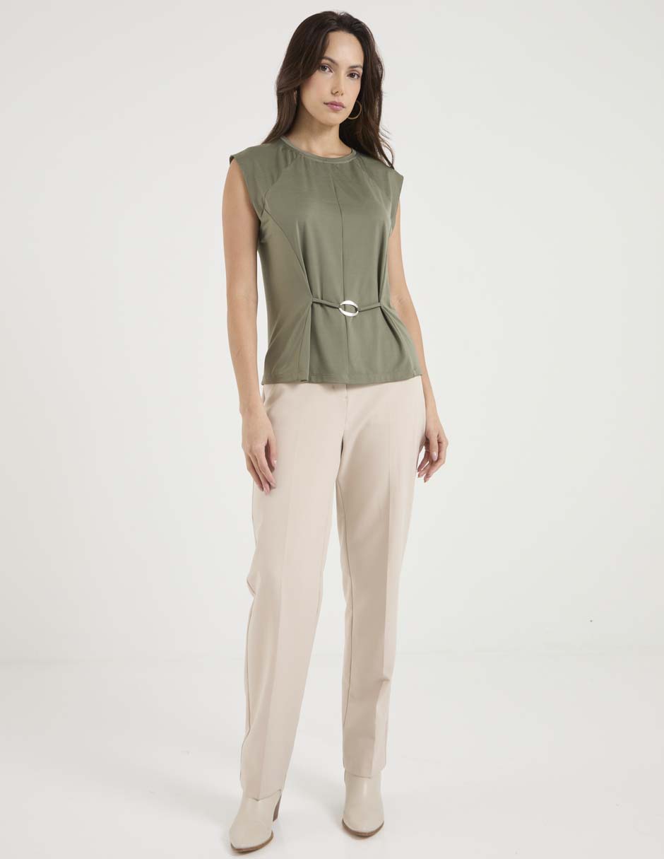 Blusa manga corta para mujer 3