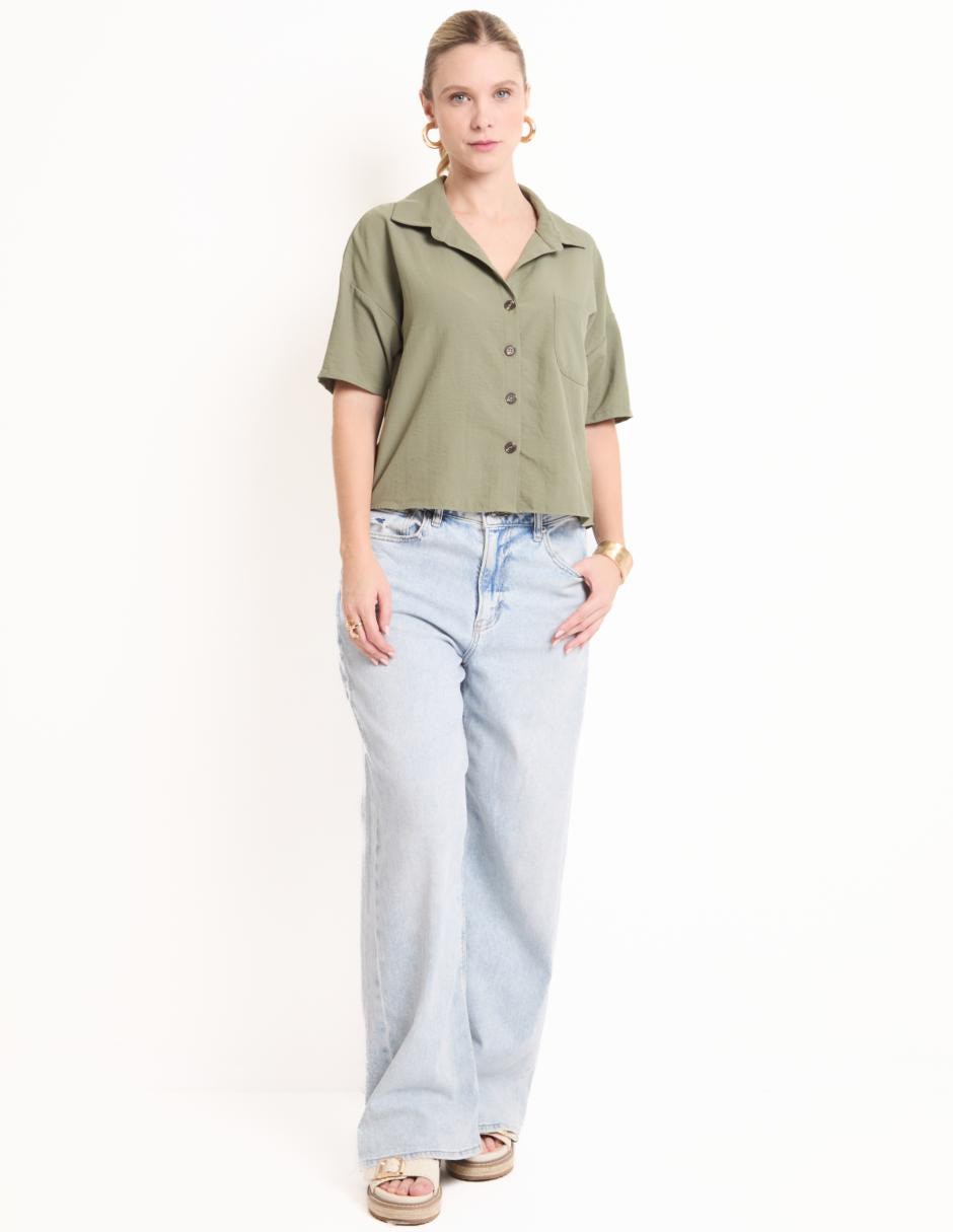 Blusa manga corta para mujer 3