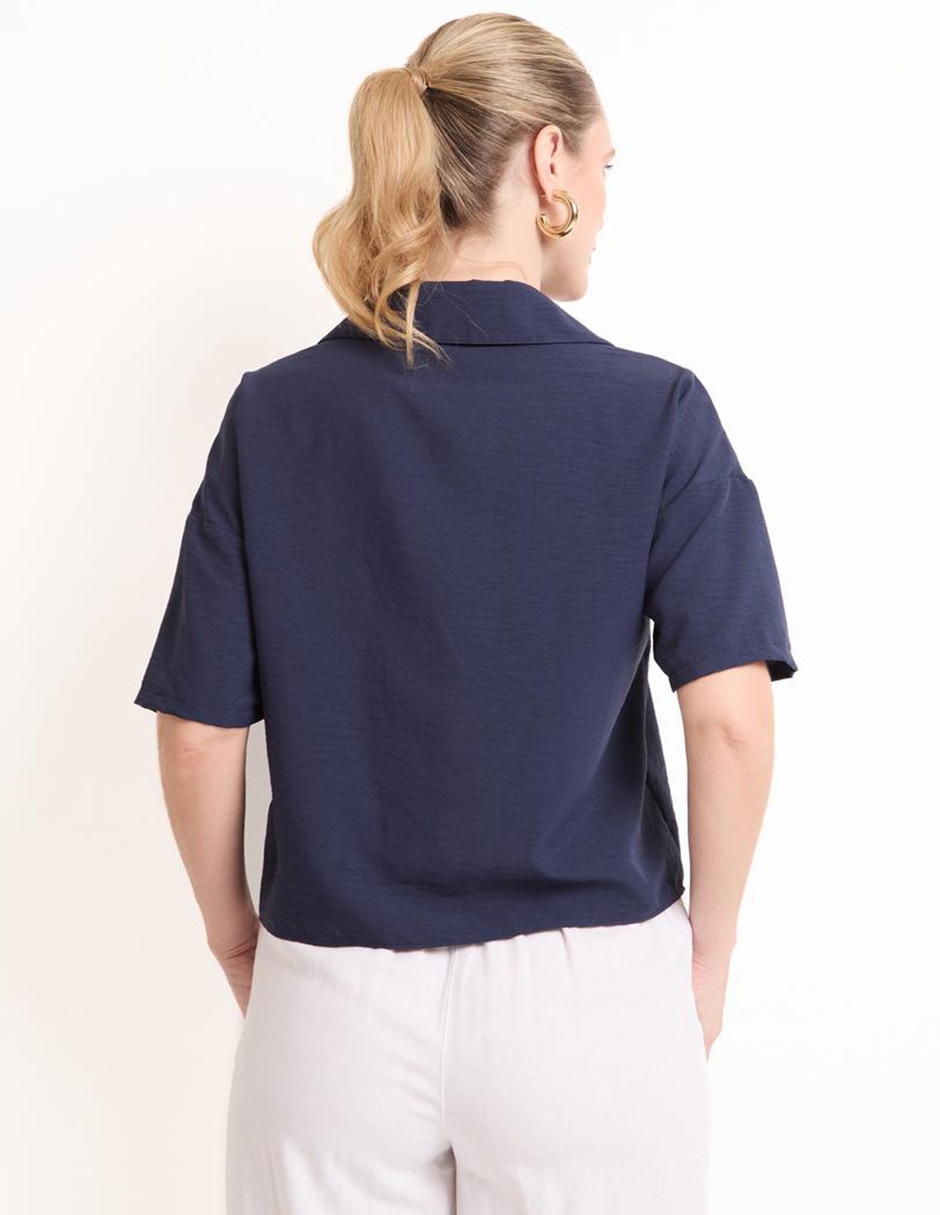BLUSA COM25843-08 CON, EG, AZUL MARINO