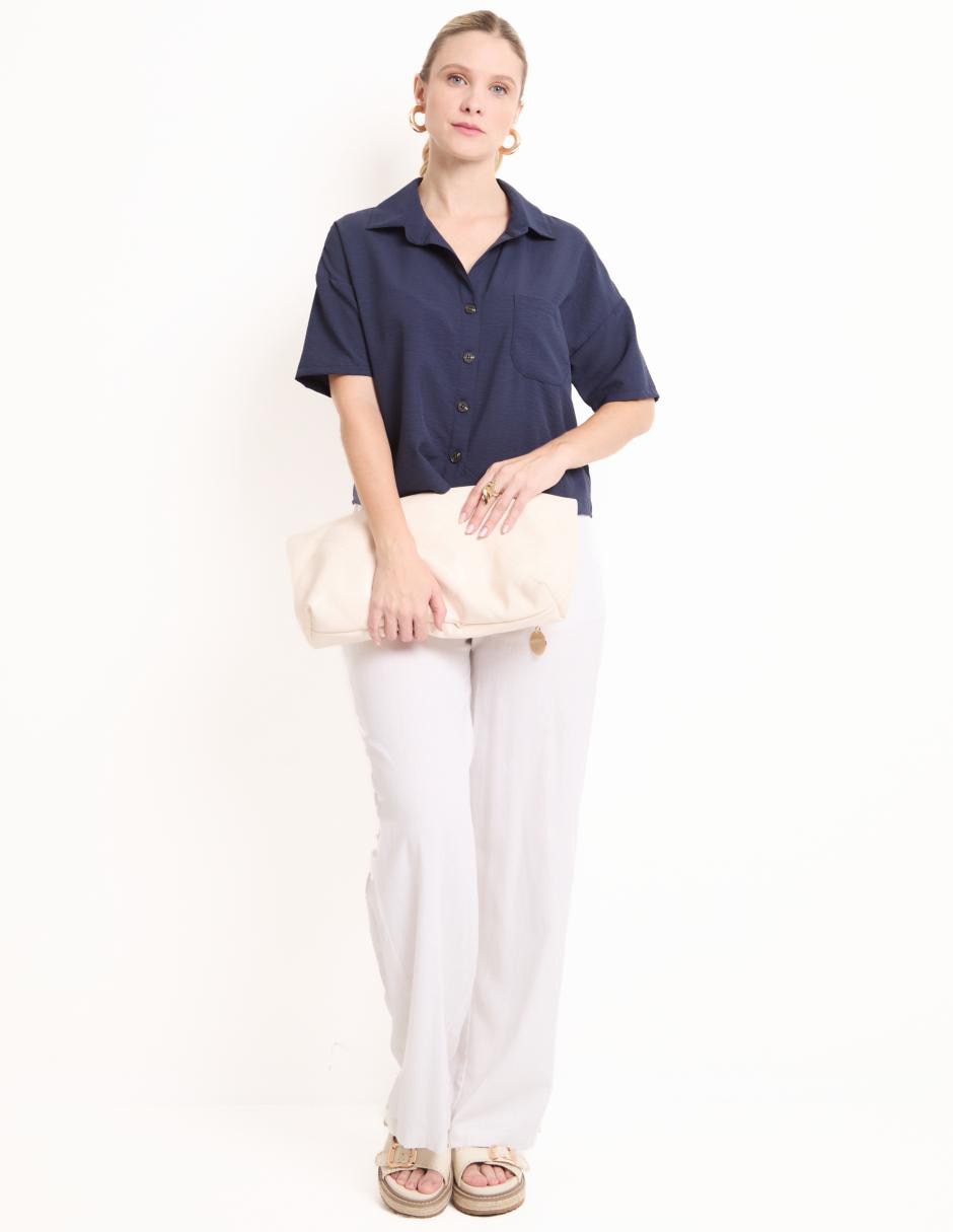 BLUSA COM25843-08 CON, EG, AZUL MARINO