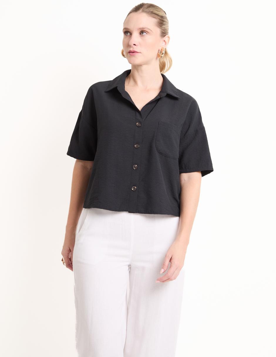Blusa manga corta para mujer