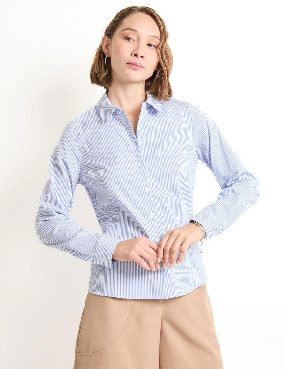 Blusa manga larga para mujer