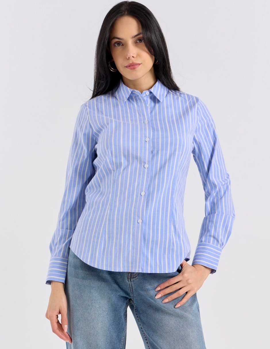 Blusa manga larga para mujer