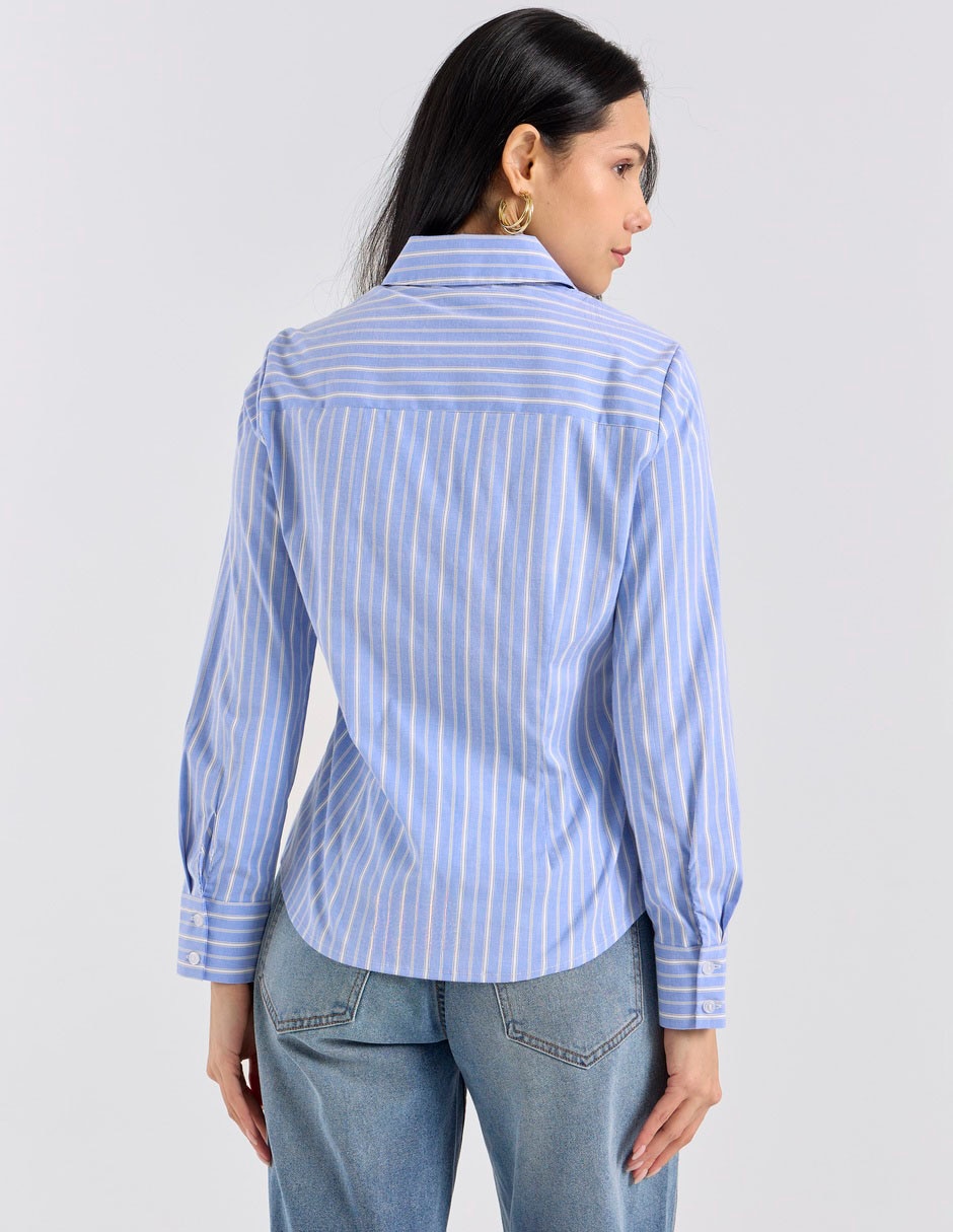 Blusa Contempo manga larga para mujer