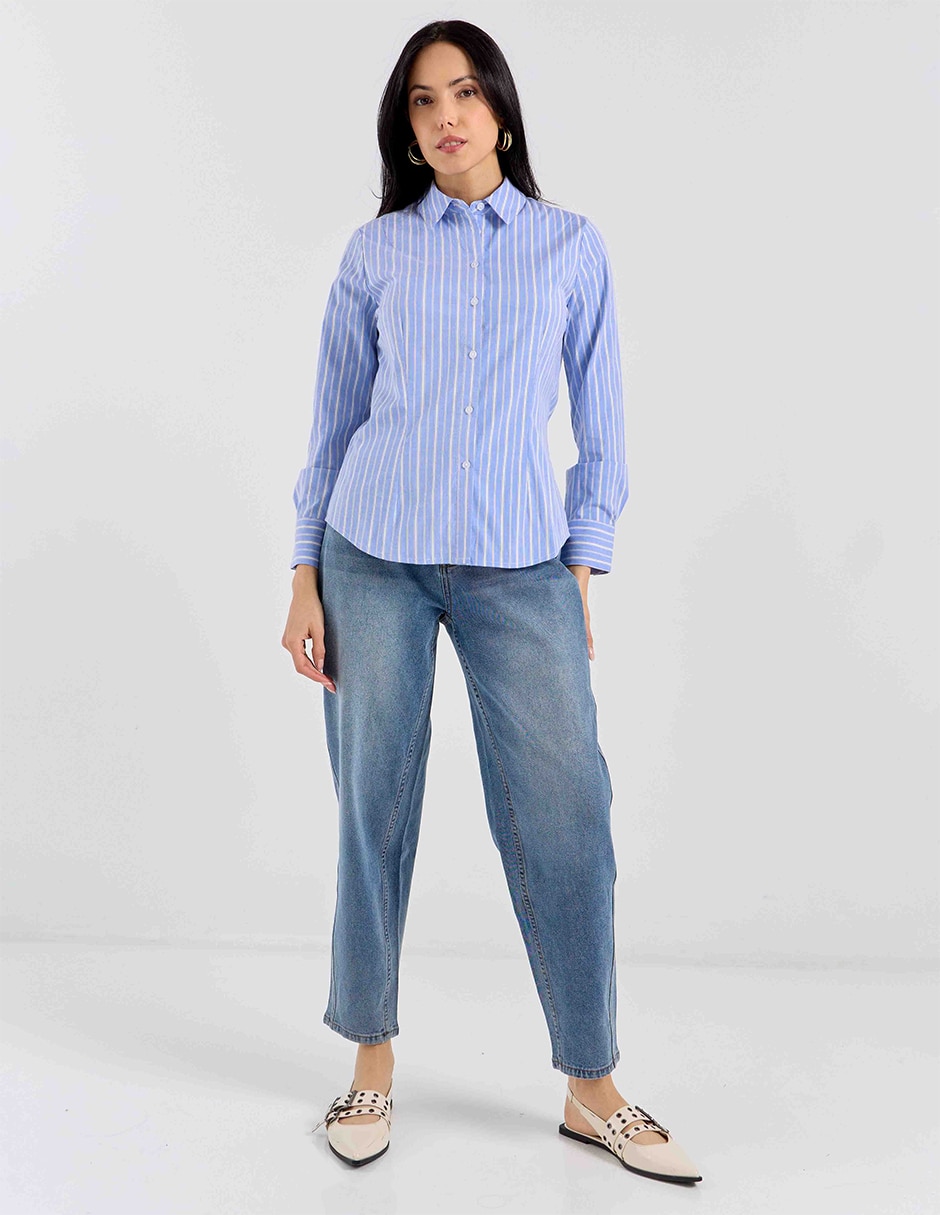 Blusa Contempo manga larga para mujer