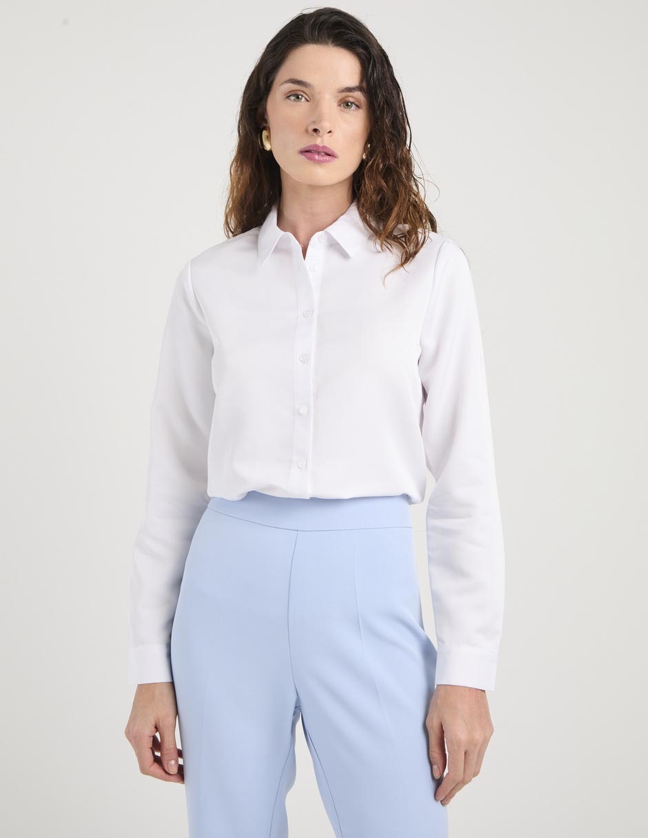 Blusa manga larga para mujer