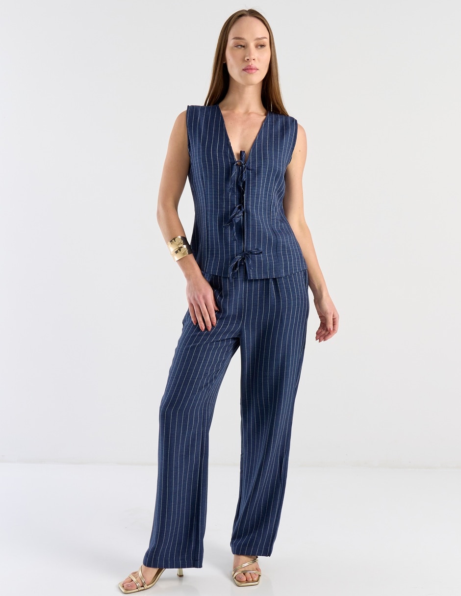 Pantalón de vestir palazzo para mujer 3
