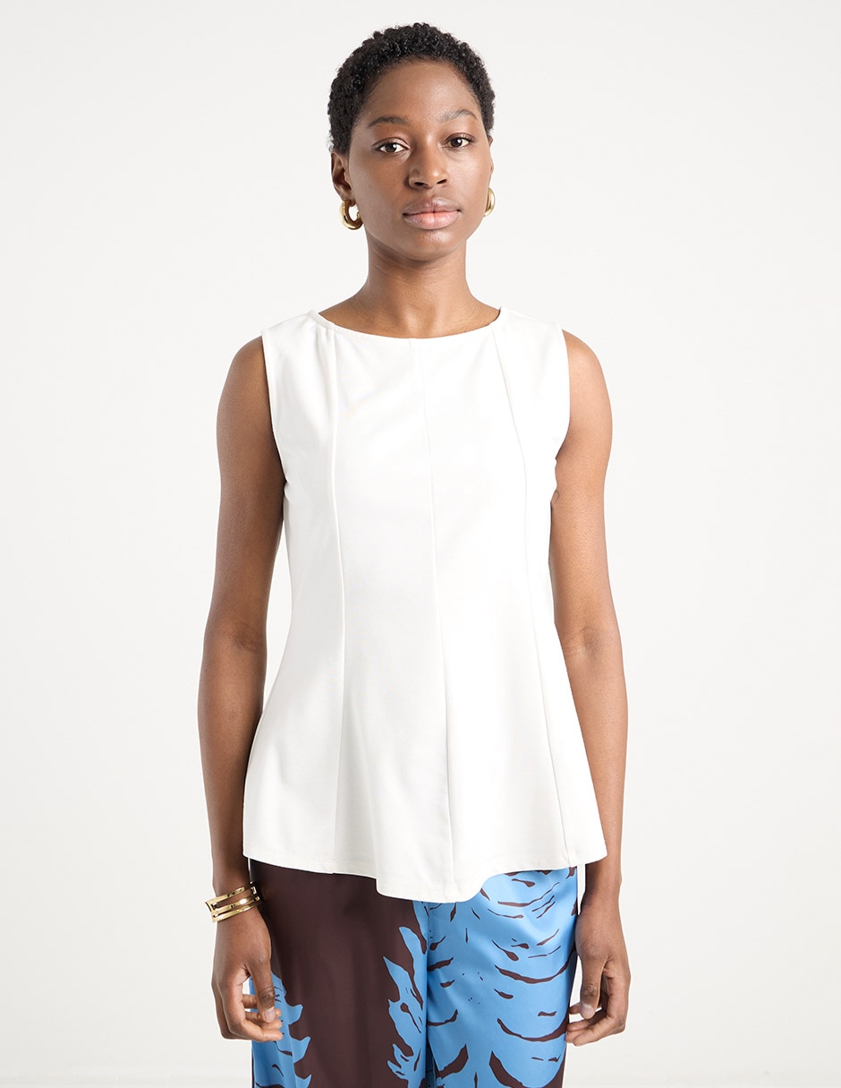 Top cuello redondo Top cuello redondo