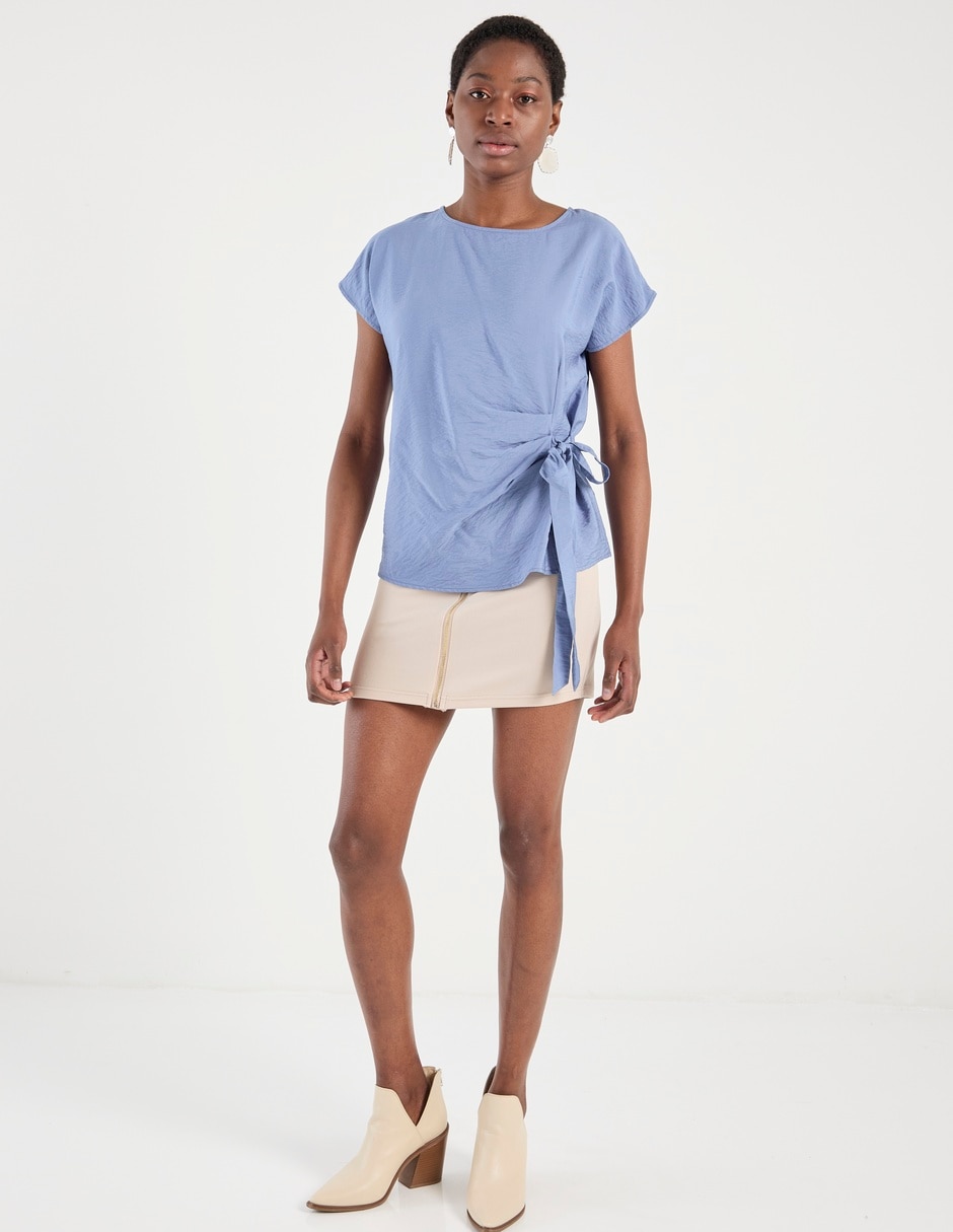 BLUSA COM26113-01 CON, ECH, AZUL ACERO