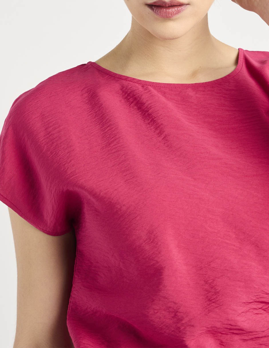Blusa manga corta para mujer 4