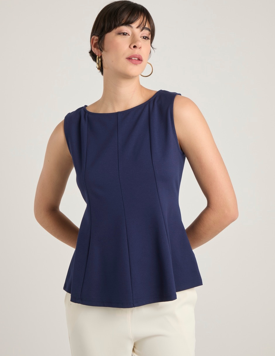 Top cuello redondo Top cuello redondo