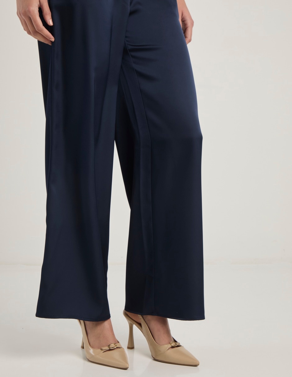 Pantalón relaxed palazzo para mujer 5