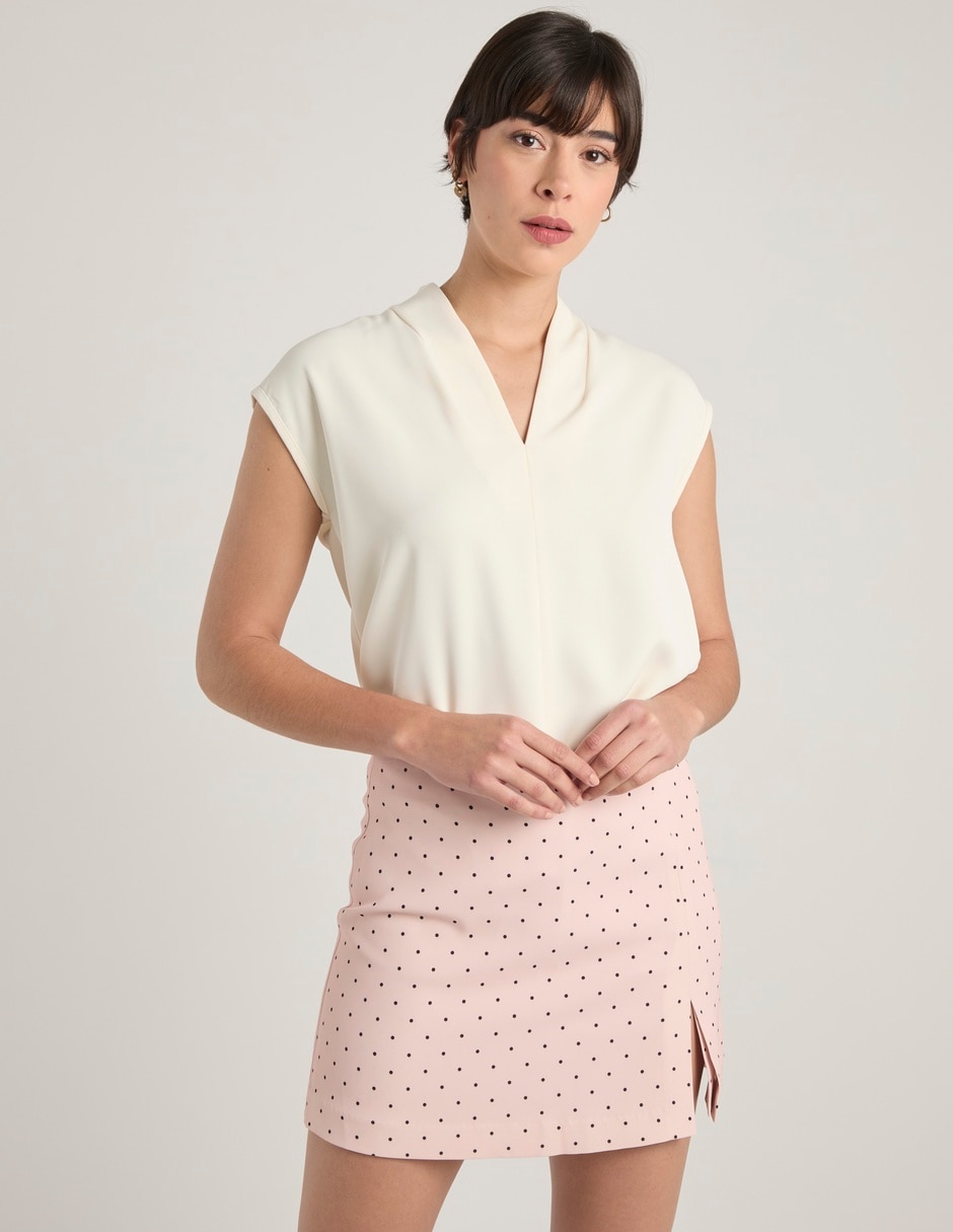 Falda mini a la cintura Falda mini a la cintura