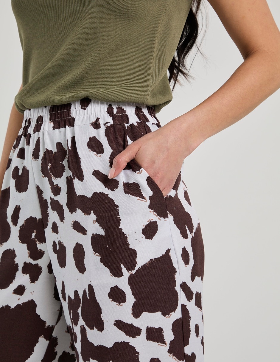 Pantalón relaxed palazzo para mujer 5