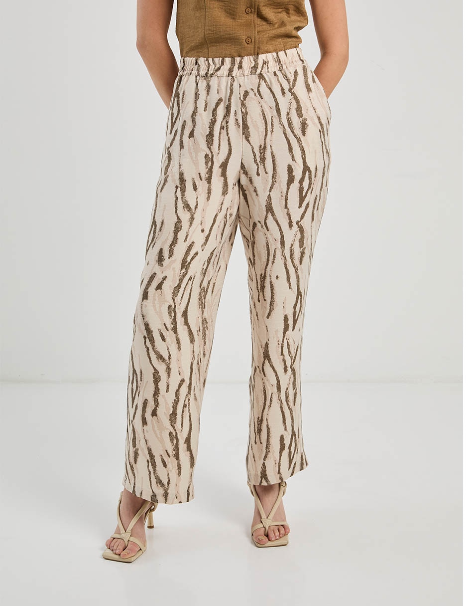 Pantalón relaxed palazzo para mujer