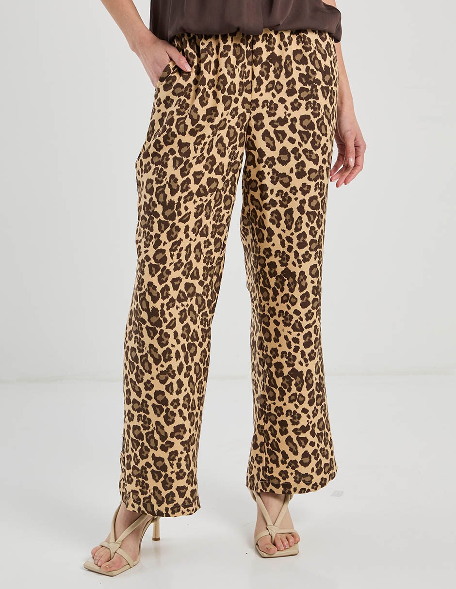 Pantalón relaxed palazzo para mujer