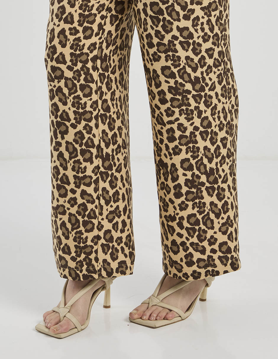 Pantalón relaxed palazzo para mujer 5
