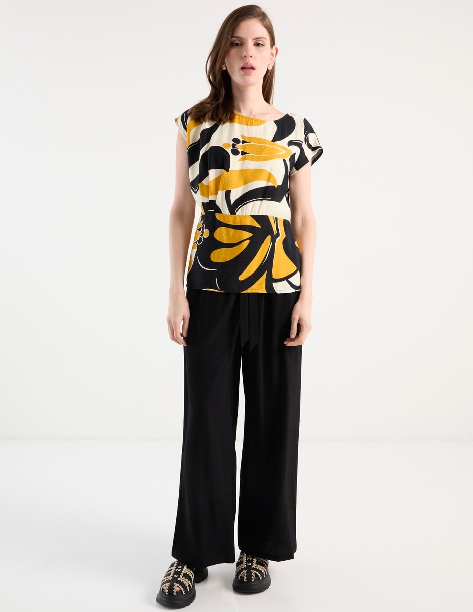 Pantalón relaxed wide leg para mujer 2