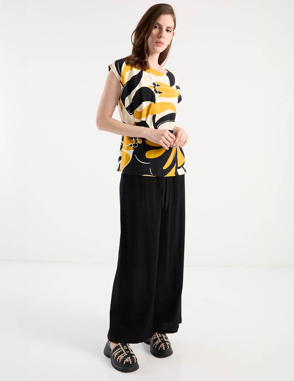 Pantalón relaxed wide leg para mujer 3
