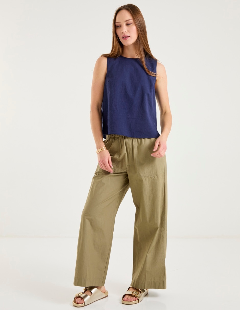 BLUSA COM26200-01 CONT, G, AZUL MARINO