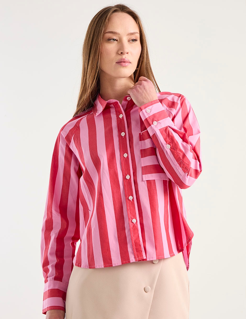 Blusa camisera manga larga para mujer Blusa camisera manga larga para mujer
