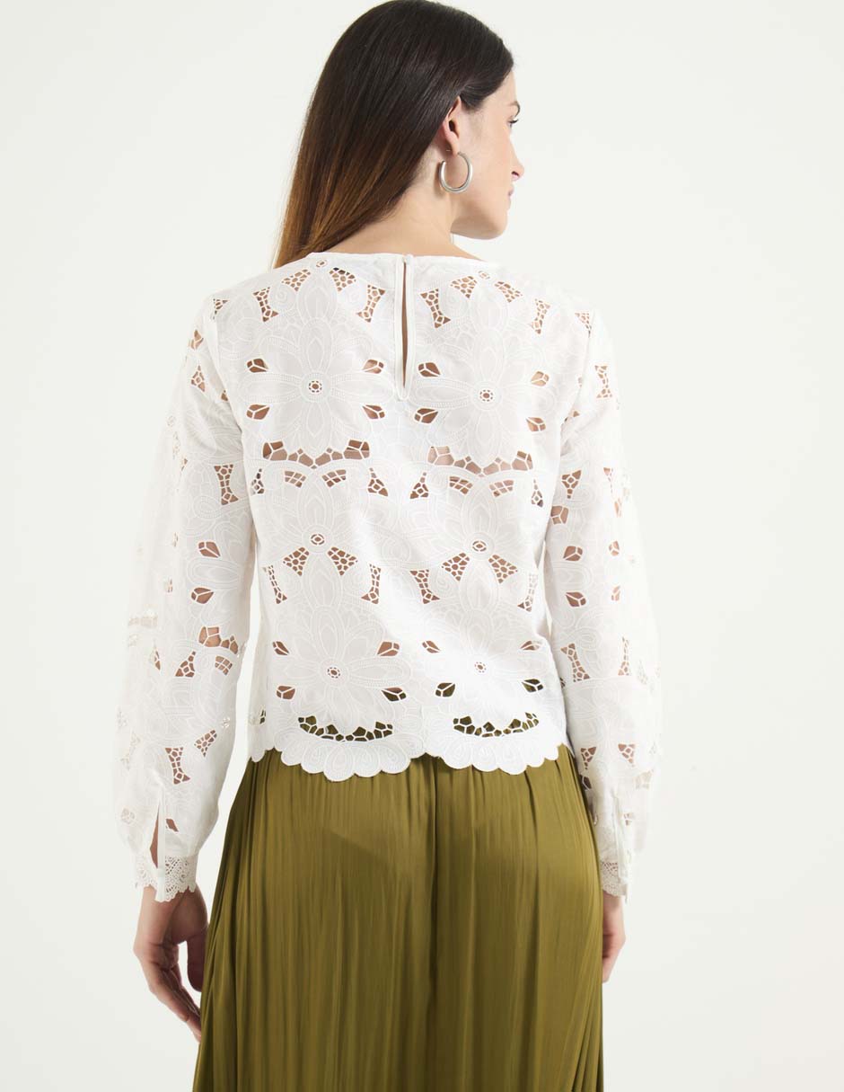 BLUSA COM26226-01 CONTEMPO, G, BLANCO
