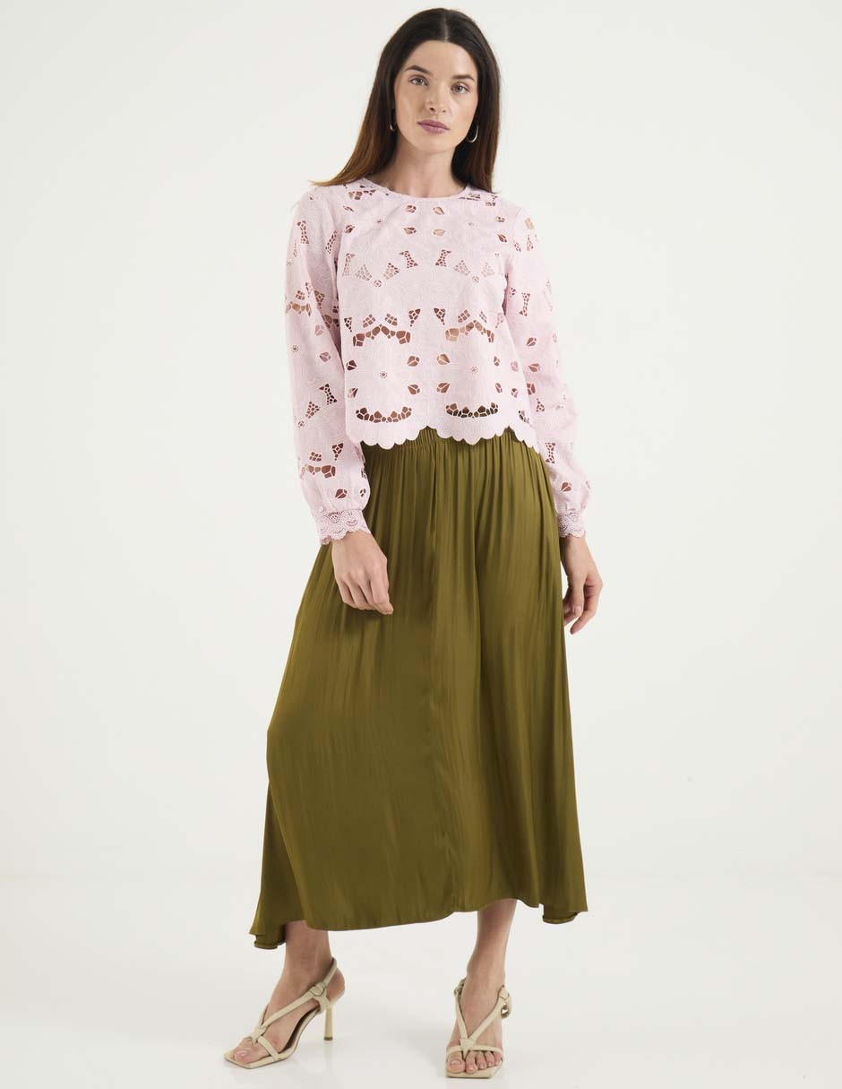 Blusa manga larga para mujer 3