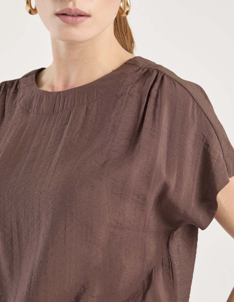 Blusa manga corta para mujer 4