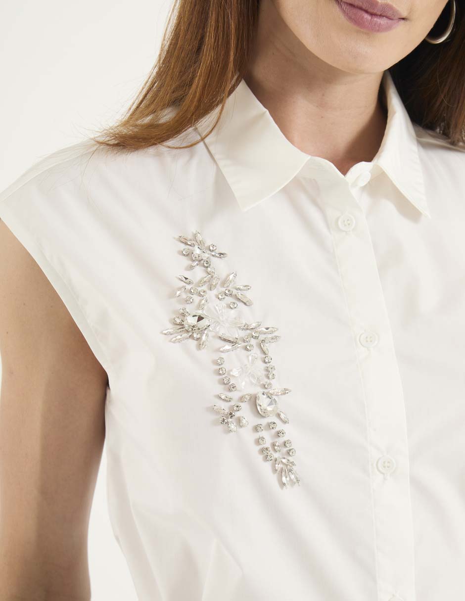 Blusa manga corta para mujer 4