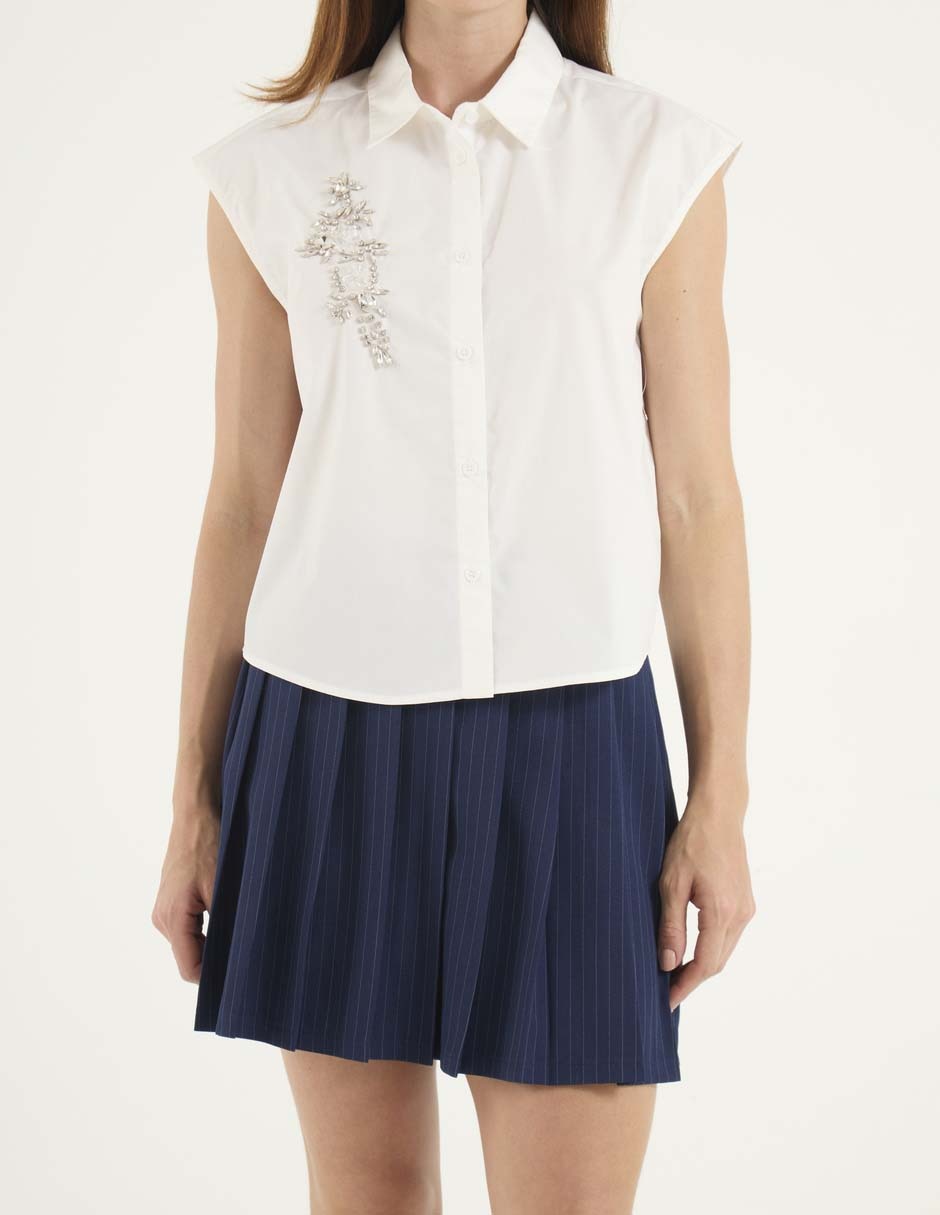 Blusa manga corta para mujer 5