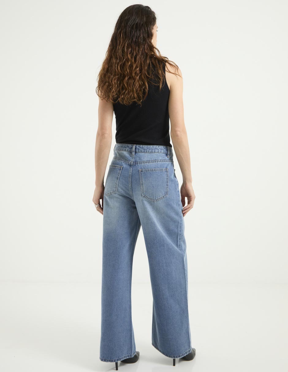 Jeans wide leg para mujer 2