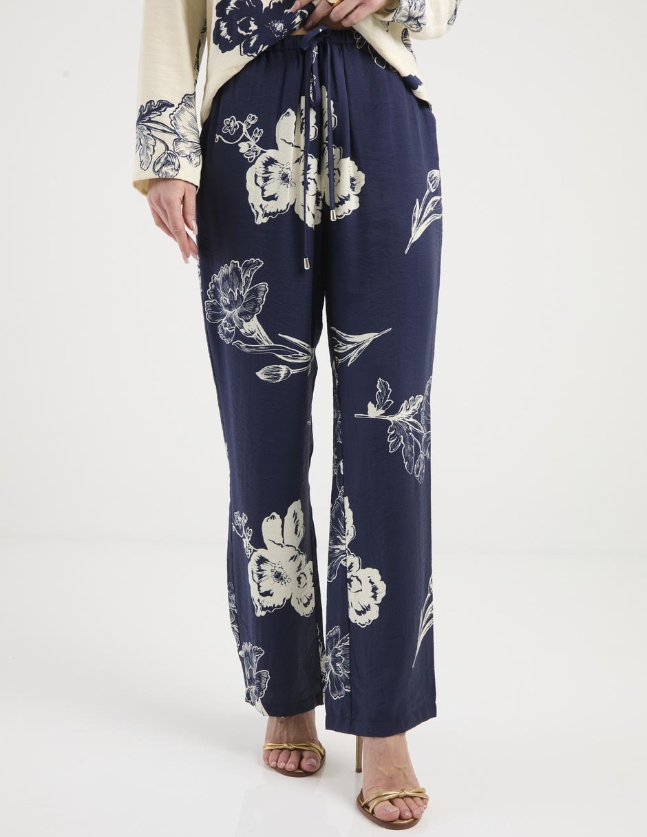 Pantalón pijamero regular para mujer