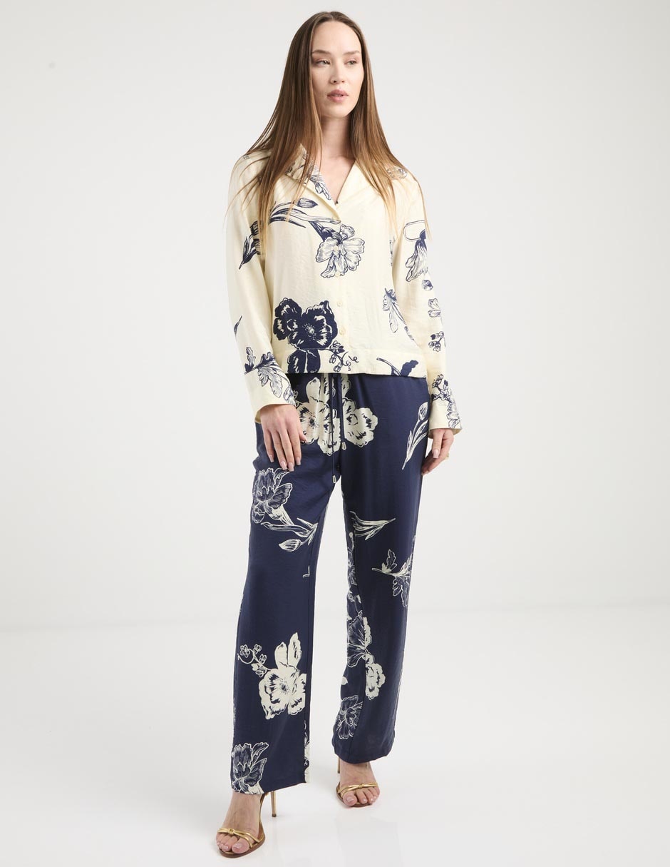Pantalón pijamero regular para mujer 3