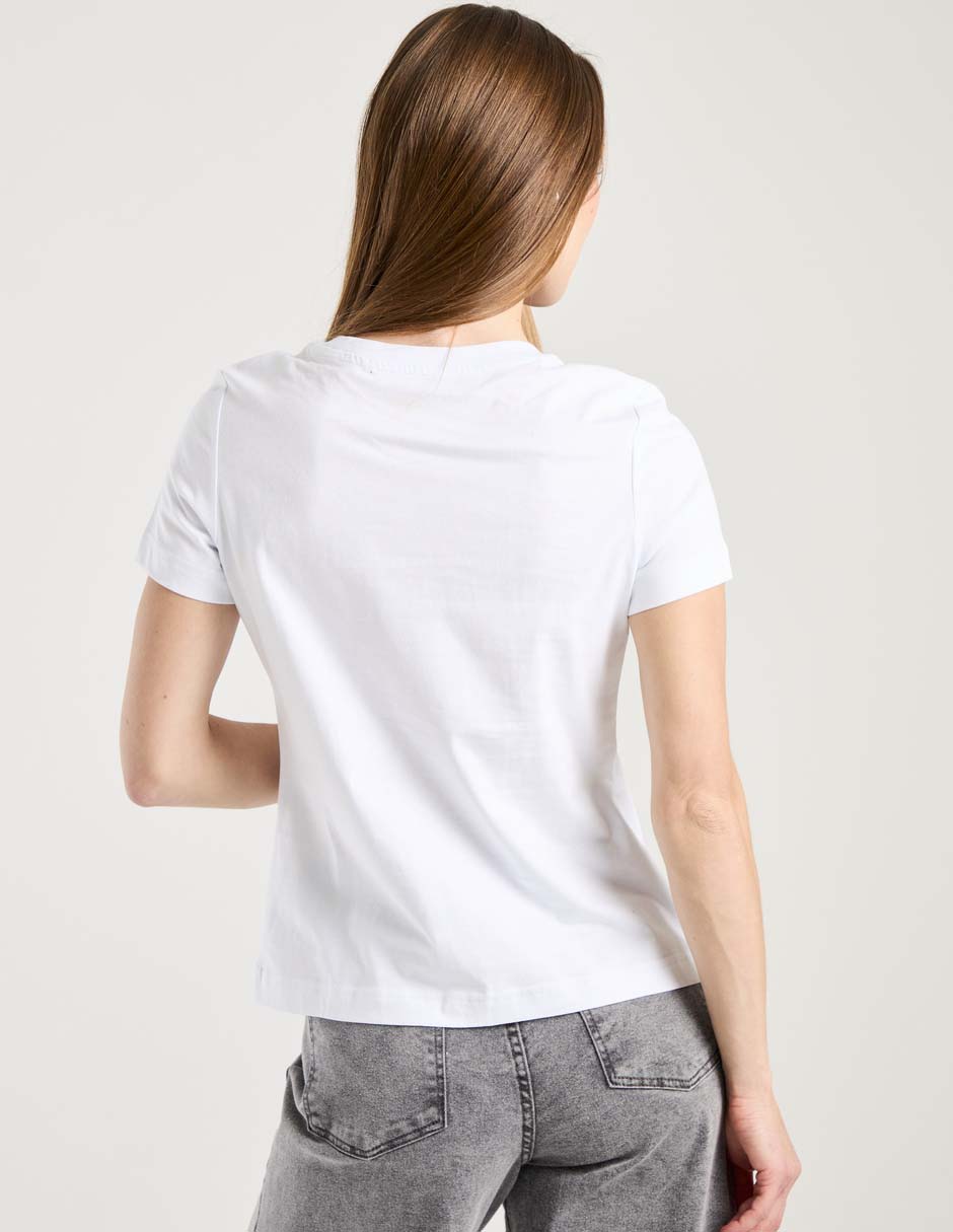 Playera manga corta cuello redondo para mujer 2