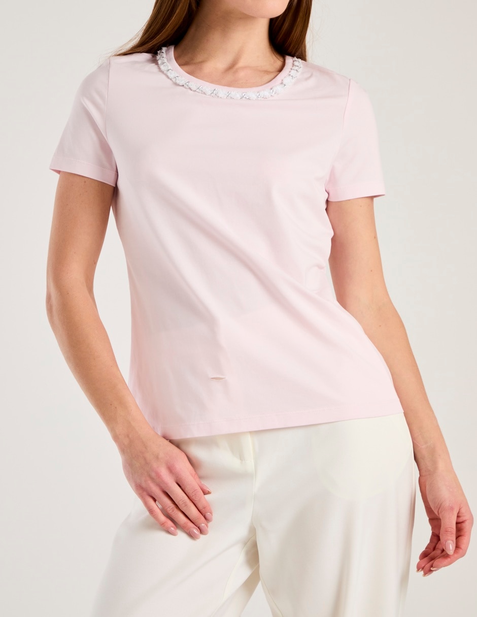 PLAYERA COM26208-01 C, ECH, ROSA CLARO