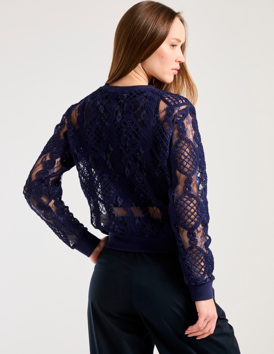 Suéter cuello redondo para mujer 2